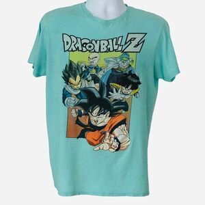 Dragon Ball Z Tee Shirt Light Green W/Graphic Men M